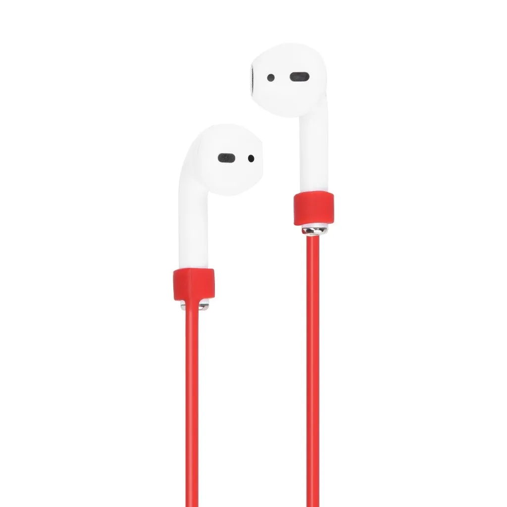 Беспроводной чехол для наушников Airpods 2 и 1 зарядный силиконовый защитный чехол и брелок с помпоном FW3