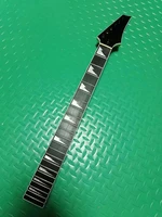 disado 22 frets black headstock maple electric guitar neck ebony fingerboard glossy paint guitar accessories parts