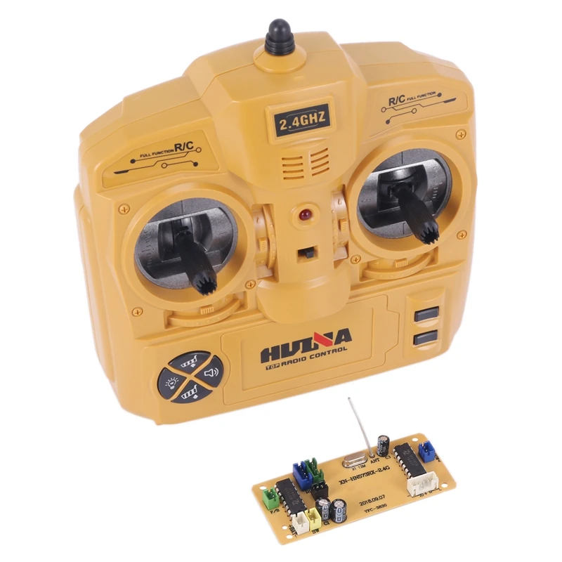 

Пульт дистанционного управления HUINA 573 1573 2,4G, приемная плата, запасные части для радиоуправляемых самосвалов, инженерных автомобилей