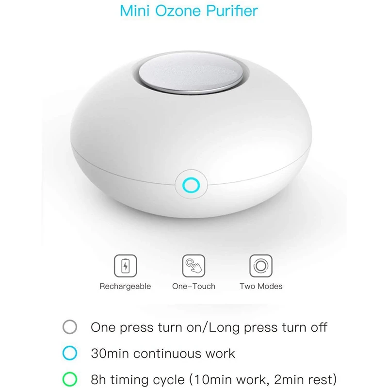 Генератор озона дезодорант очиститель воздуха USB Перезаряжаемый для