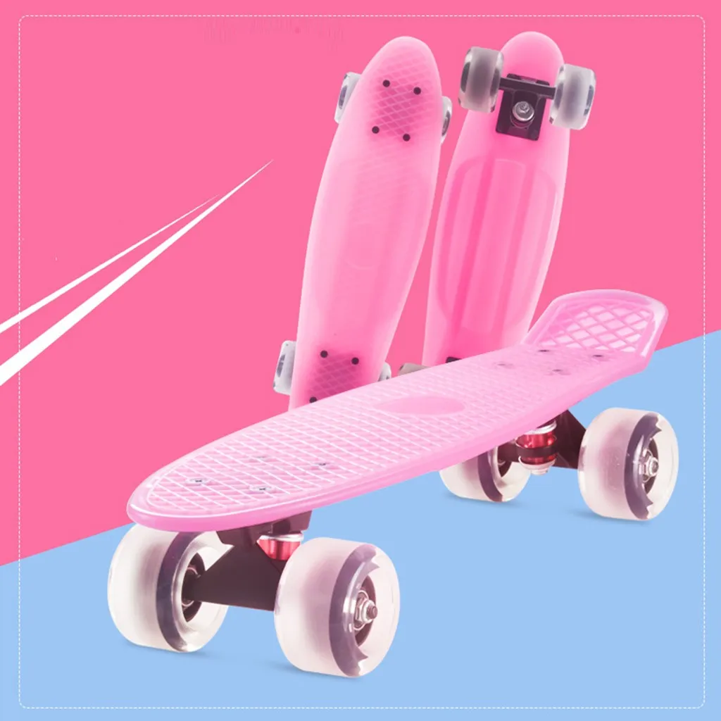 Скейтборд mini cruiser маленький скейтборд лонгборд типа банан для взрослых и детей со