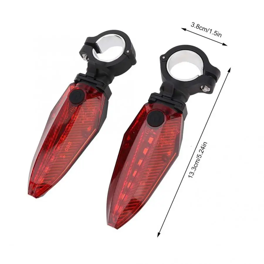 Супер яркий одна пара водонепроницаемый светодиодный велосипедный руль ручки