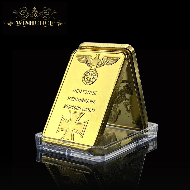 Деловой Подарок на 999 натуральное золото немецкий Железный слиток пруток Оз Орел