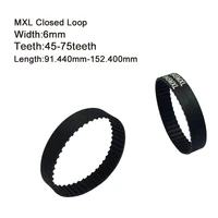 htd mxl round rubber timing belts closed loop 91 440 152 400mm length 6mm width 45 75teeth mxl drive belts for 3d printer