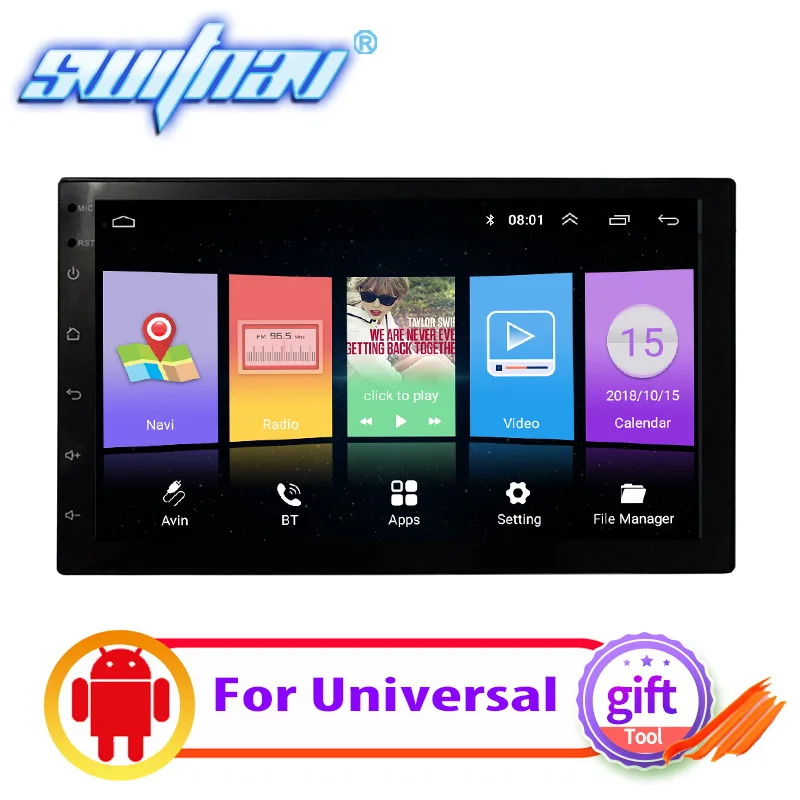 Автомобильный DVD плеер с Android 8 1 2 Din для VW Toyota Kia|Автомагнитолы| |