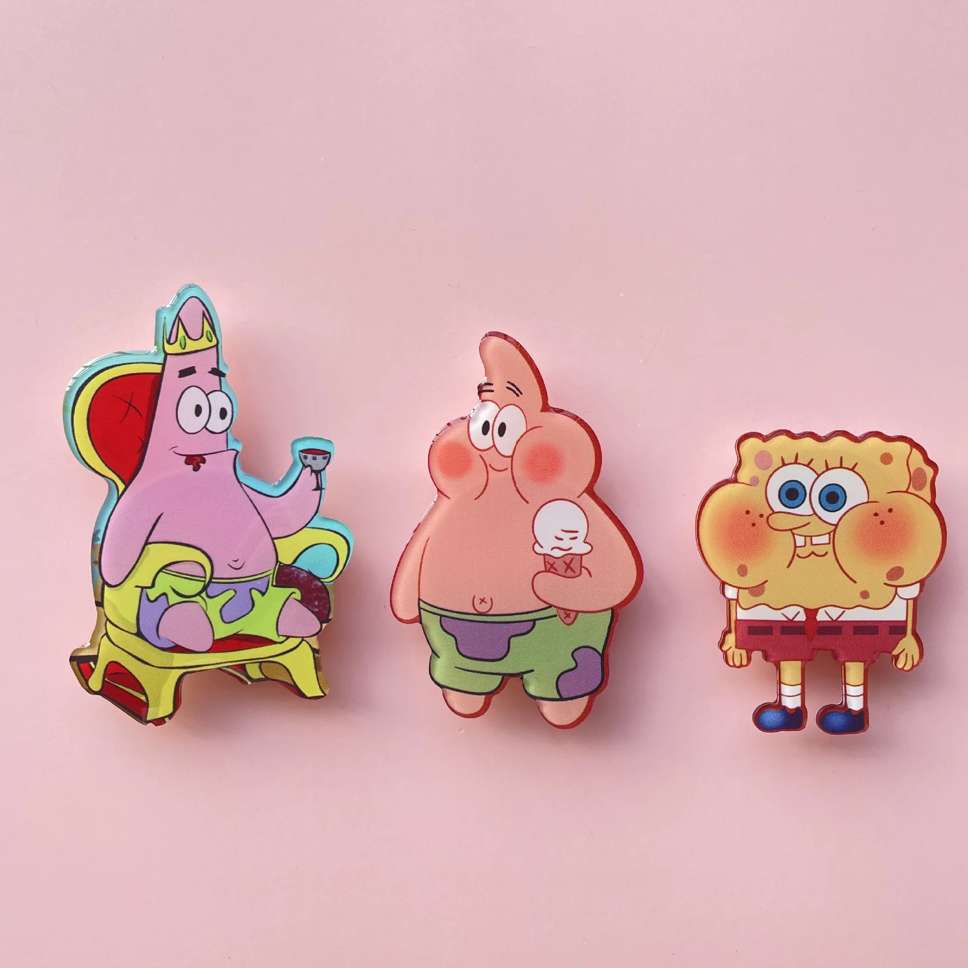 Держатель кольцо для телефона Губка Боб Квадратные Штаны iPhone Samsung Huawei Xiaomi Патрик