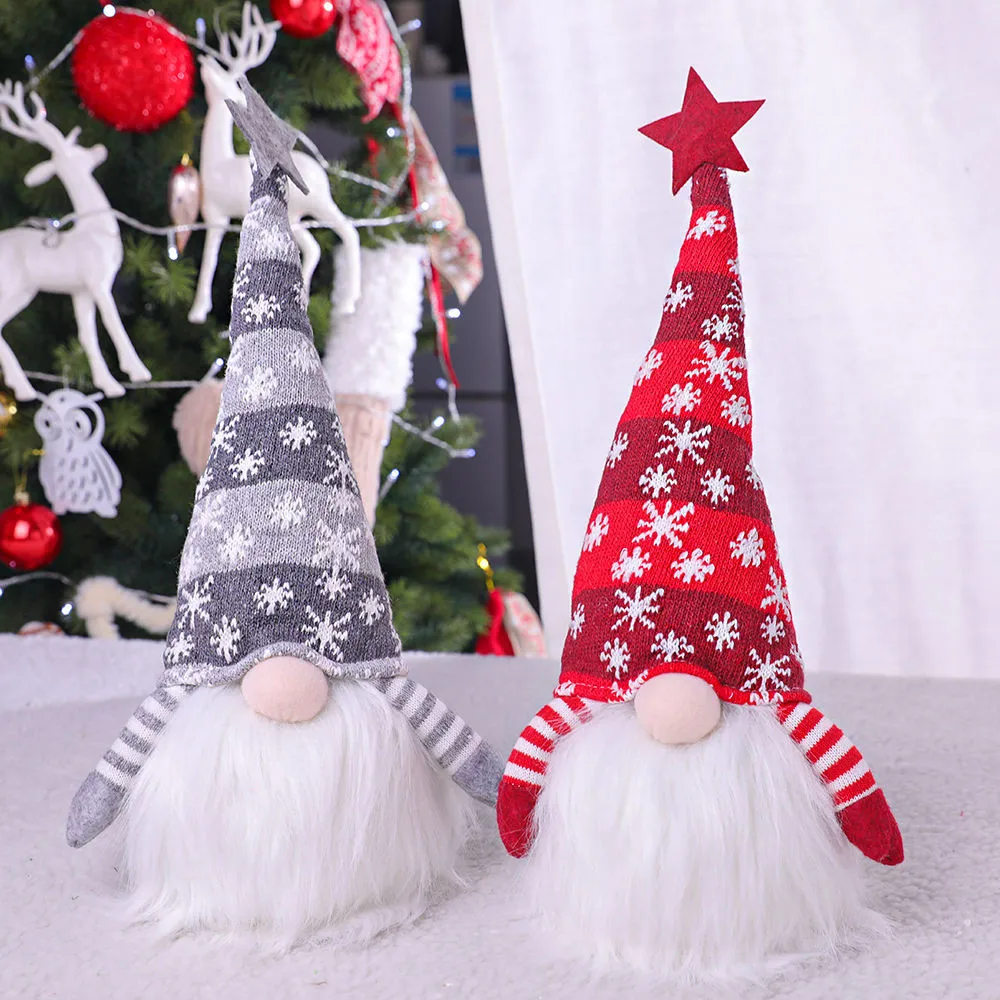 Navidad 2020 безликие фигурки Санта Клауса стакан куклы рождественские украшения 1 шт.