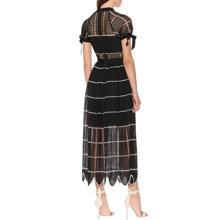 HAMALIEL Автопортрет Подиум Длинные вечерние платья летние женские полосатые