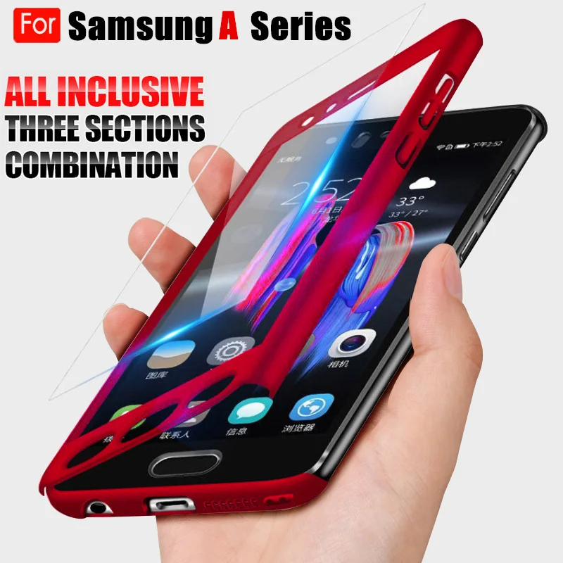 Популярный ударопрочный 360 Защитный чехол для Samsung Galaxy A70 A60 A50 A40 A30 A20 A10 A51 A71 A6 A7 A8 Plus