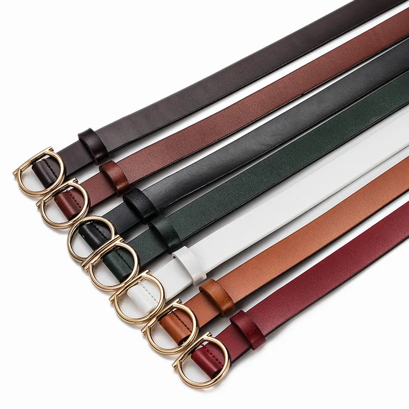 

Luxury Cowskin Leather Belts For Women Classic Buckle Strap Ladies Fashion Adjustable Genuine Leather Belt For Female Jeans