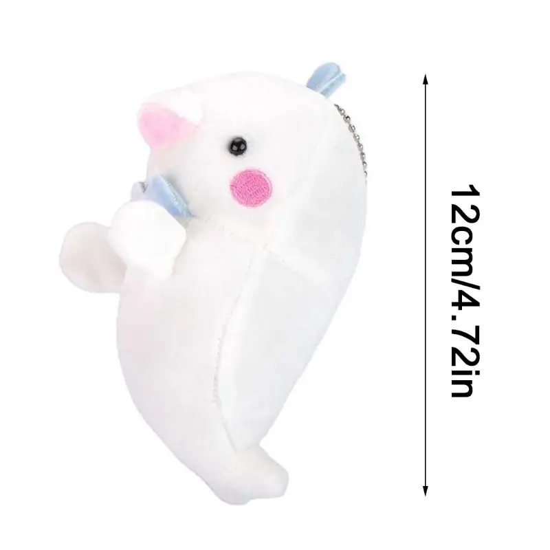 

Mini Beluga Plush Doll Pendant Cute Marine Animal Soft Stuffed Toy Cartoon Lovely Key Chain Mobile Phone Handbag Pendant