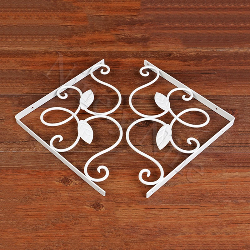 4 шт. винтажный Железный кронштейн для полки с винтами утолщенный несущий кованый