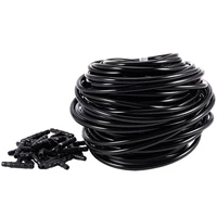20m 47mm hose garden water micro irrigation pipe with 20 pcs tee connectors gardening lawn agriculture sprinking drip tube