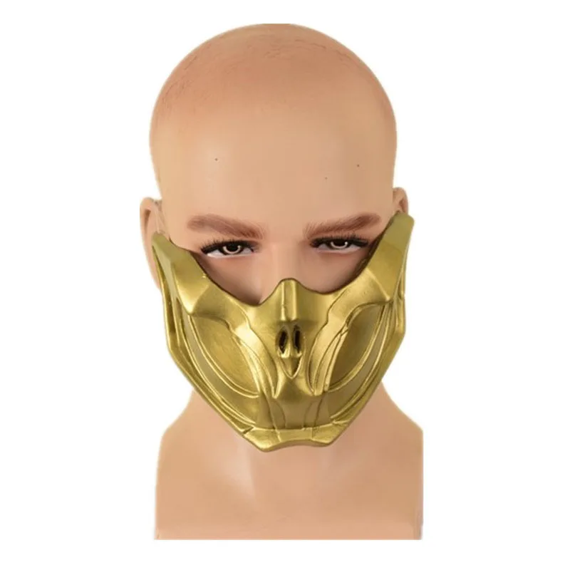 Mascarilla de látex de escorpión Mortal Kombat 11 para hombre, máscara de escorpión, accesorios de Cosplay para Halloween, Mk11