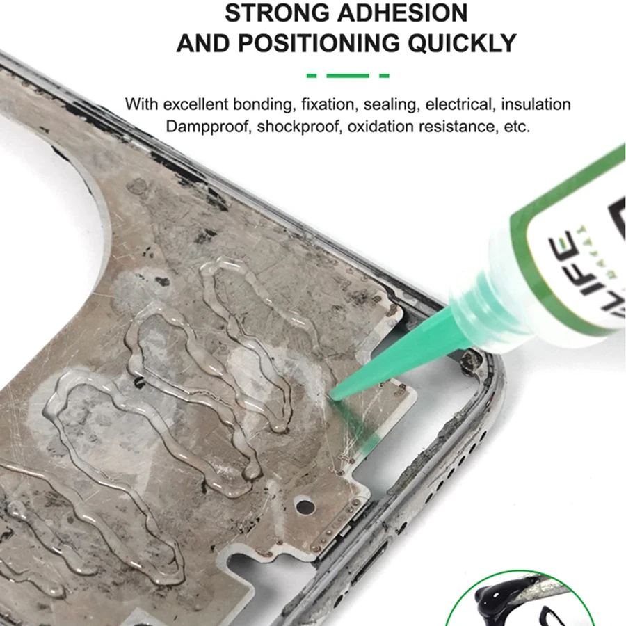 Полипропиленовый структурный клей RELIFE для задней крышки корпуса телефона черный