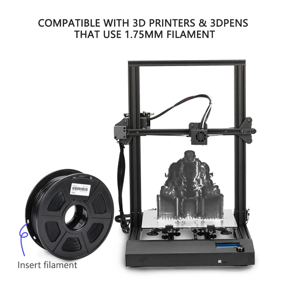

Enotepad PETG Filament 10rolls 1.75mm 1kg 3D Printer petg filament Tolerance 0.02mm Eco-friendly High Toughness Material