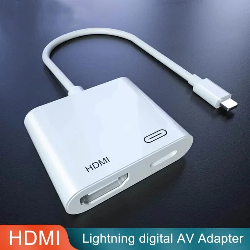 

Lightning to HDMI Adapter Digital AV Converter 4K USB Cable Connector Up to 1080P HD for iPhone 12/X/11/8P/6S/7P/iPad Air/iPod