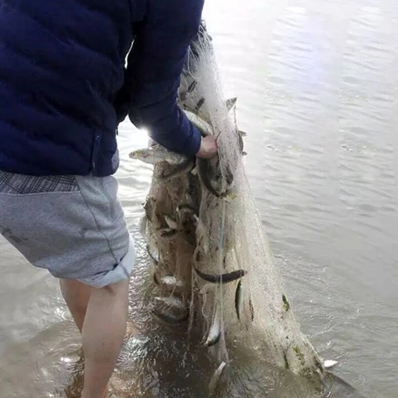 Рыболовная сетка-ловушка монофиламентная жаберная сеть снасти для улицы 8 м x 0 RXBC