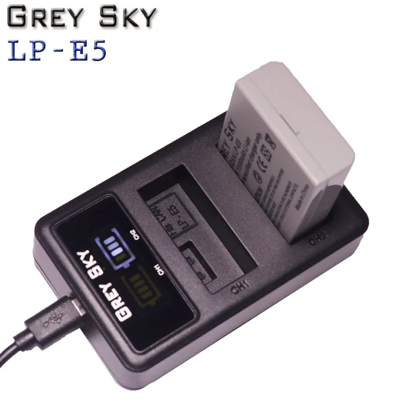 Для canon LP-E5 LPE5 LP E5 литий-ионная батарея 7 4 V 1500mah для цифровой однообъективной