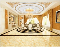3d photo wallpaper custom ceiling mural european palace golden carving pattern decor living room wallpaper for walls in rolls