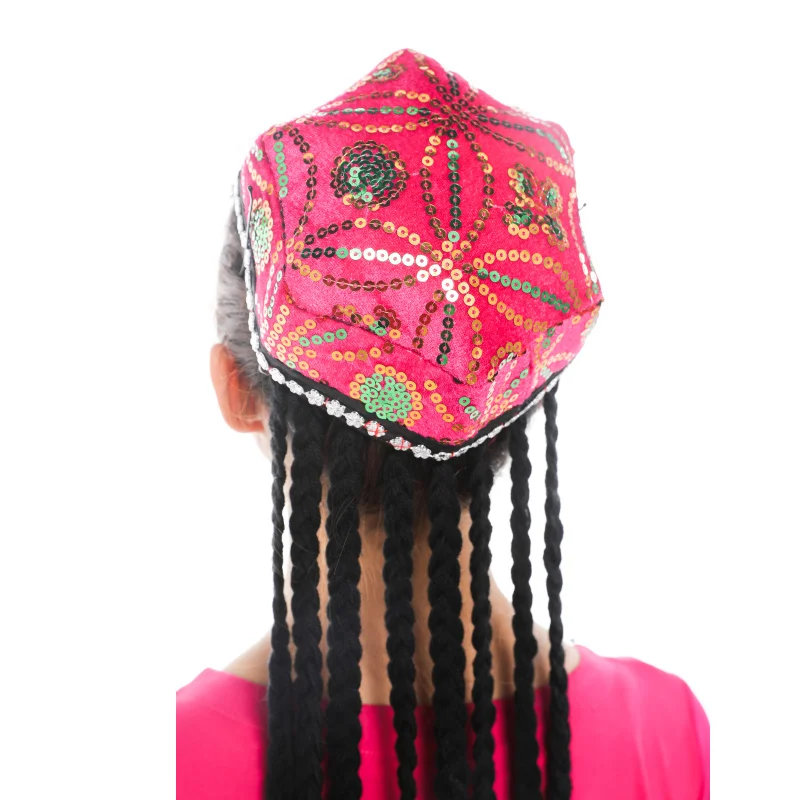 Красная шляпа Синьцзян уйгур Мужская и женская взрослый Национальный костюм для