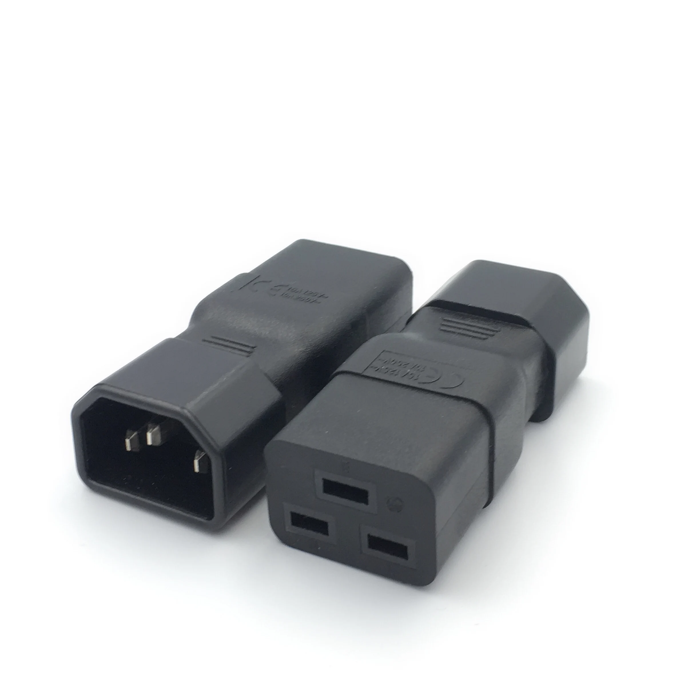 C14-C19 Plug IEC320 C14 к C19 3-полюсный штекер-гнездо адаптер питания переменного тока |