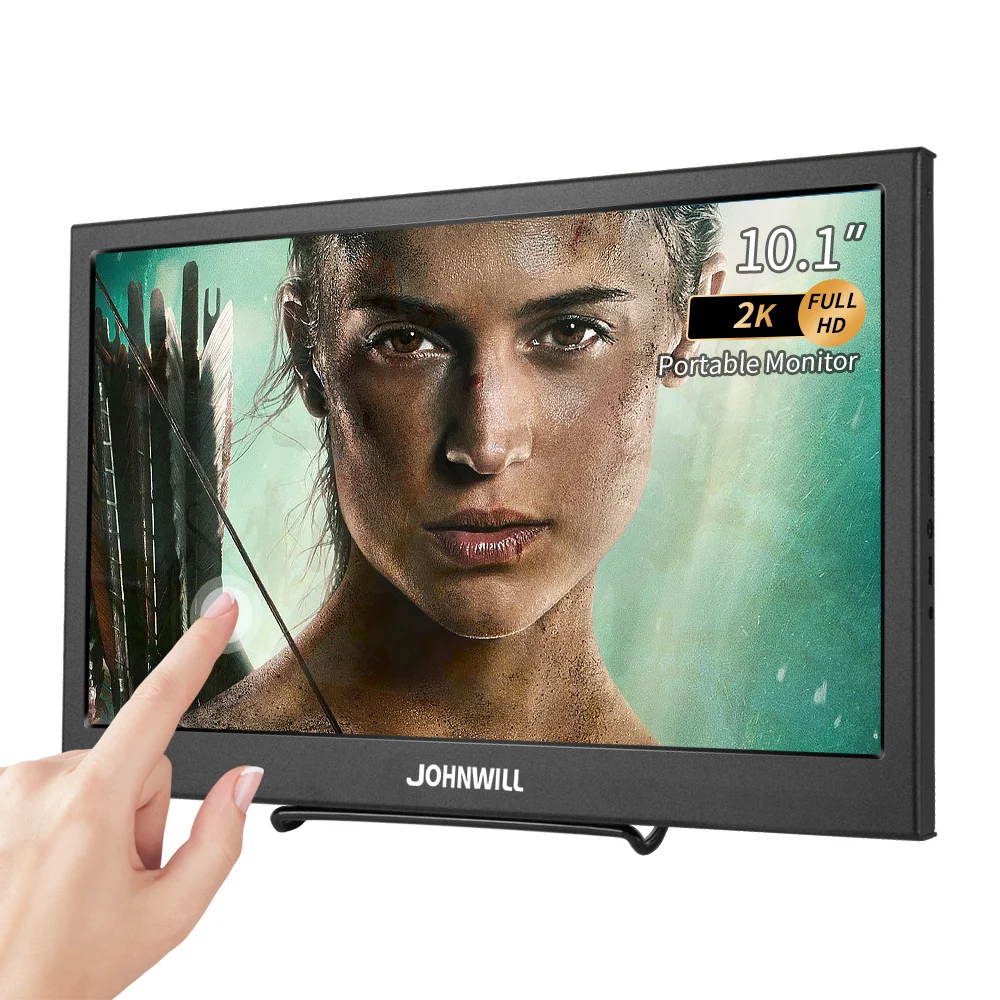 

Portable JOhnwill 10.1" inch 2K touch monitor for PS4/PS5/PC/Switch/Raspberry Pi/notebook expansion monitor