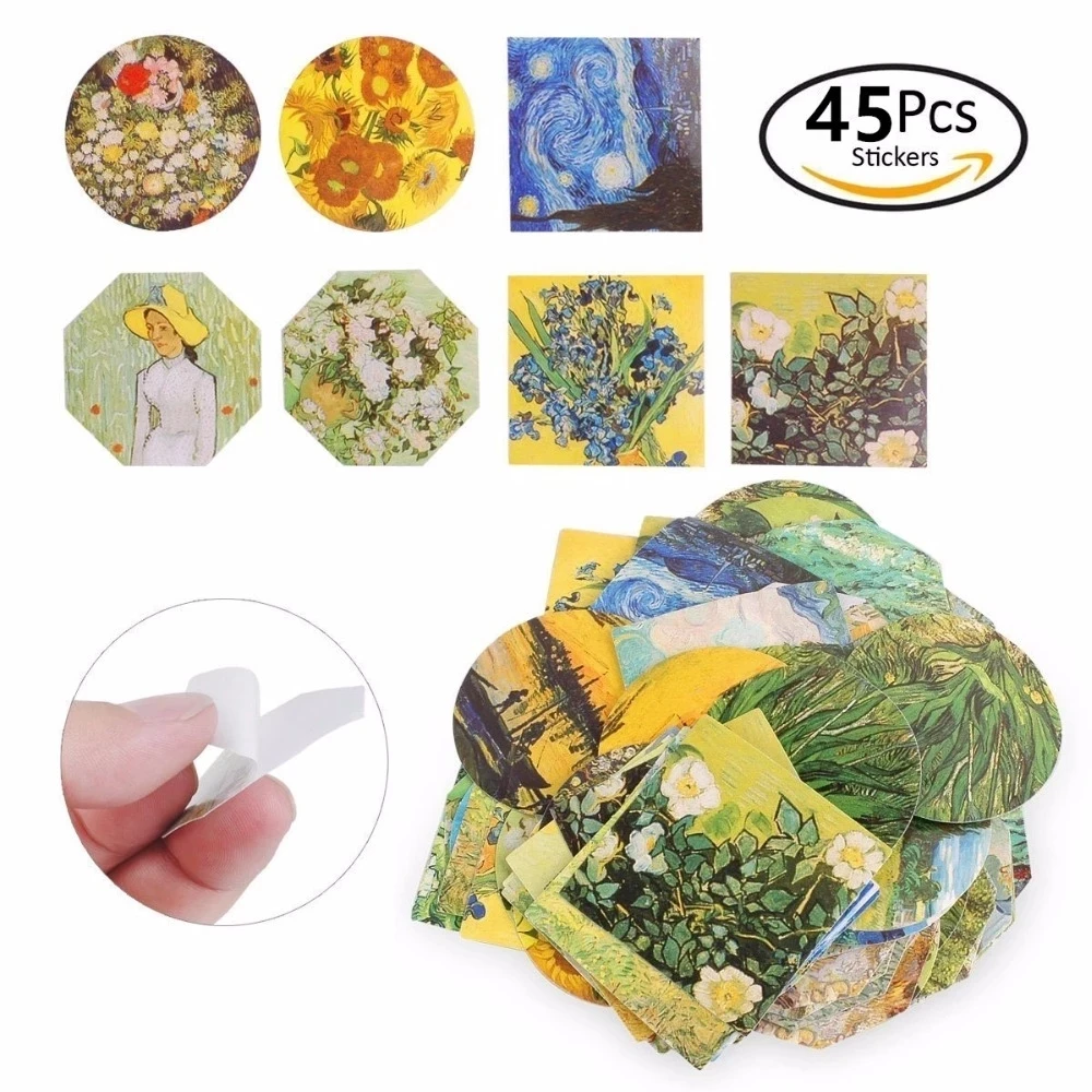 

45pcs/pack Cute Painting Mini Paper Sticker Decoration Diy Ablum Diary Scrapbooking Label Sticker Kawaii Stationery