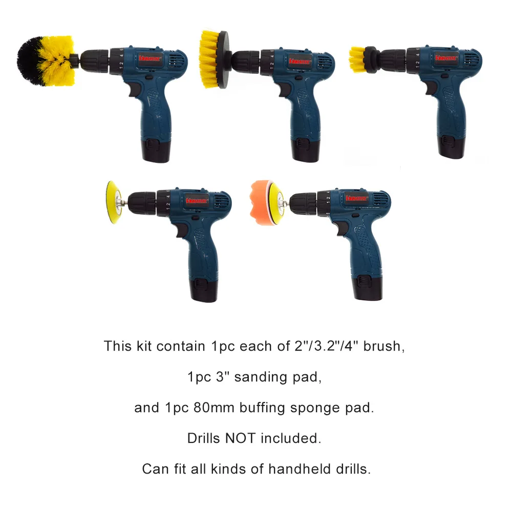 Щетка для электродрели UNTIOR 12 шт./компл. скраб колодки щетка чистки кухонных
