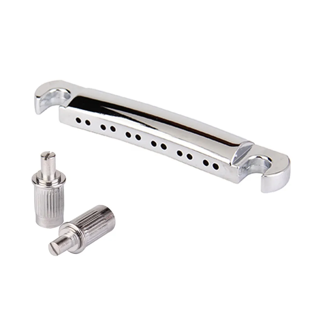 Musiclily 12 струнная гитара ABR-1 Стиль Tune-o-Matic мост и хвостовая часть Набор для Les Paul Стиль гитары, хром