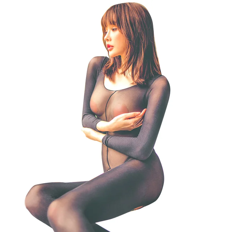 

Sexy Costumes Hot Erotic Lingerie Porno Open Crotch Body Stockings Tights Transparent Pantyhose Long Stocking Babydoll Body Suit