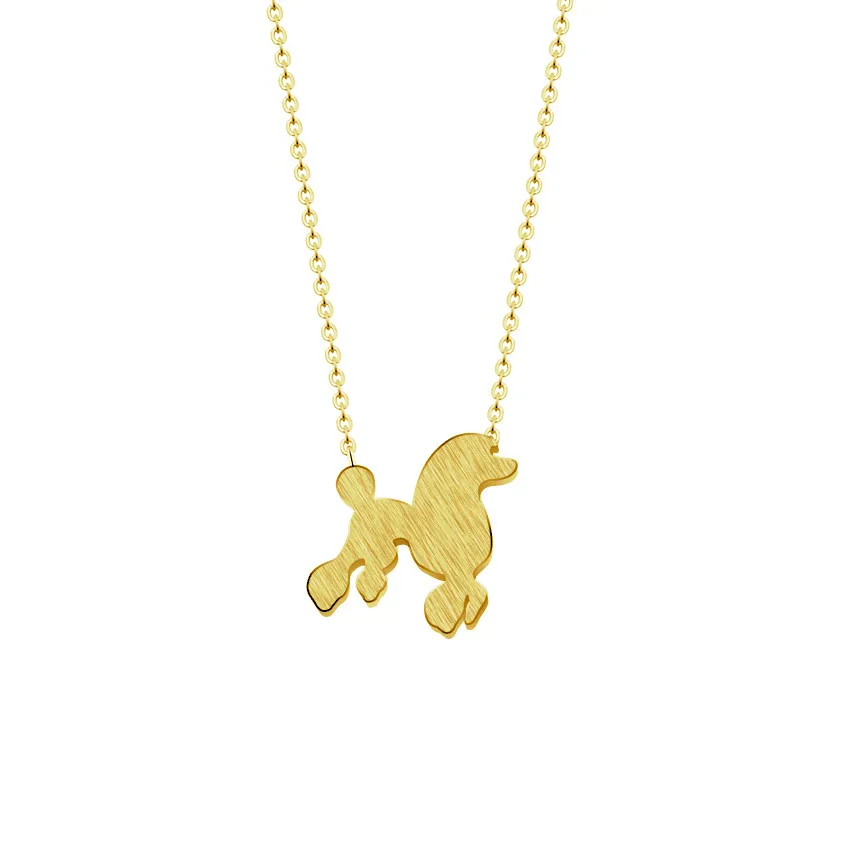 Модное ожерелье в виде пуделя под заказ собаки кулон для питомца ювелирные