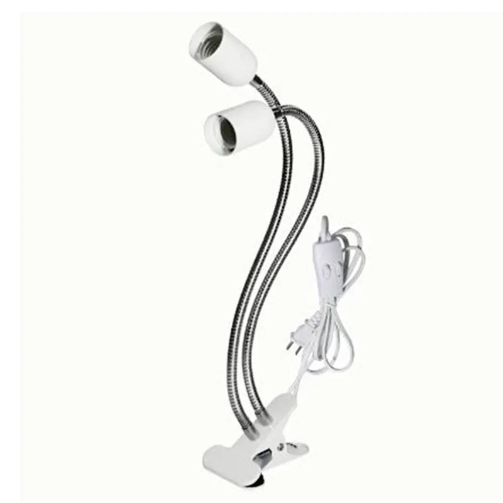 Черный белый цвет Plug в клип на светильник винтовая лампа Настольный для