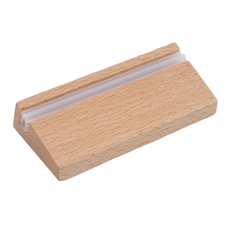 Wooden Base Acryl Display Stand Creative Vertical Pic Holders Card Organizer For Cafe Bar Restaurant Desktop Sign Holder | Дом и сад