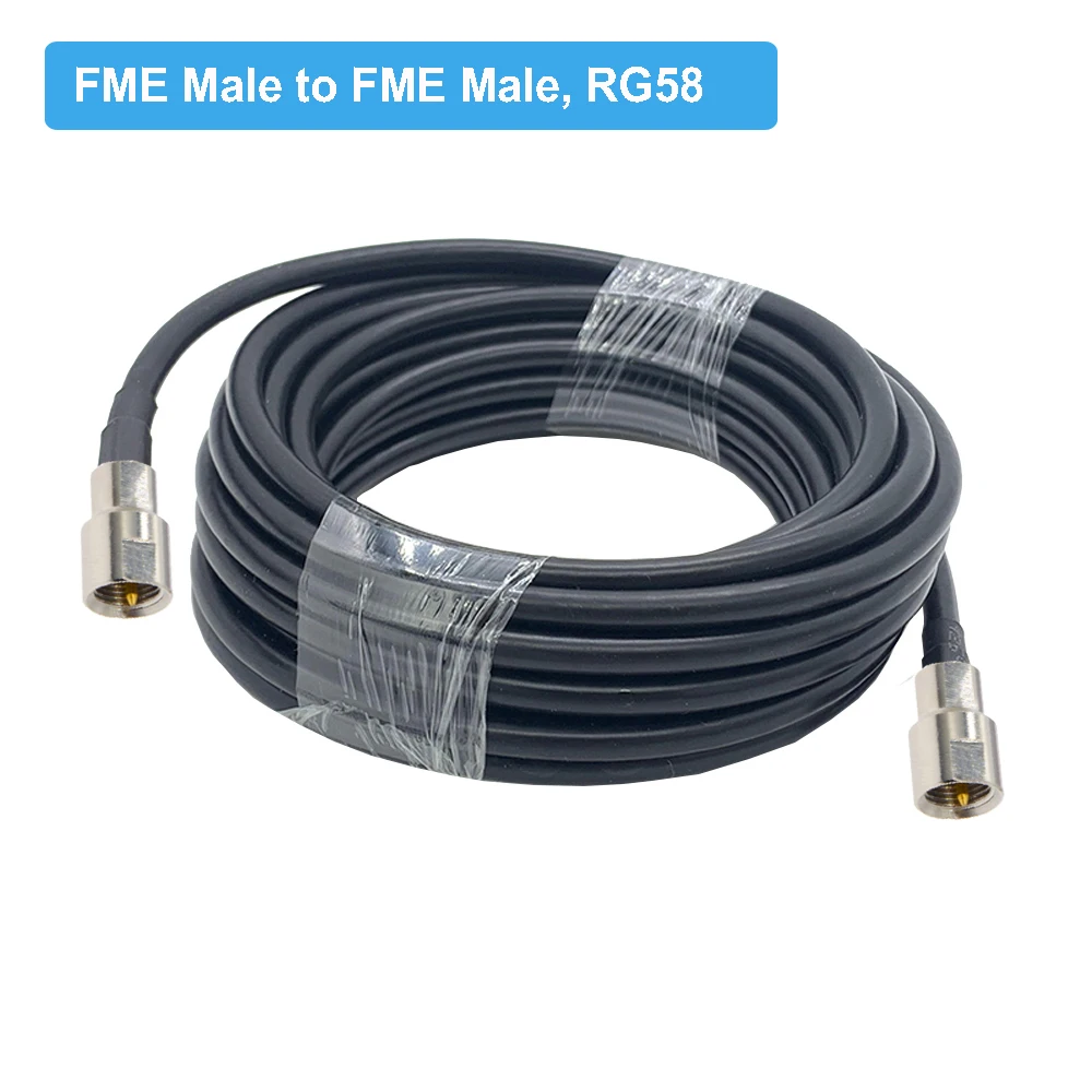 FME Male to Plug Adapter RG58 Pigtail Cable RG-58 50 Ohm RF Coaxial Extension Cord Coax Jumper | Обустройство дома