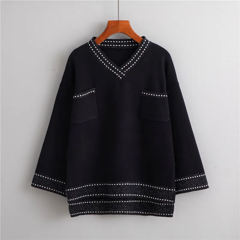 

A Fairy Female Leisure Wide-legged Pants Suit New Winter Western Style Fashion Sweater Loose Web Celebrity Two-piece Outfit