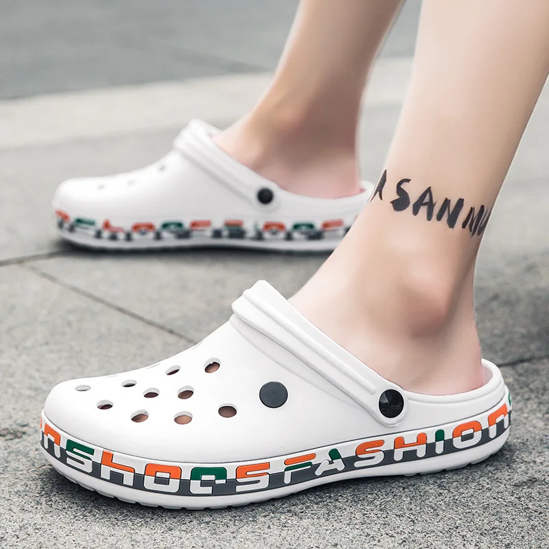 

2021 Hot Sale Brand Clogs Men Sandals Casual Shoes EVA Lightweight Sandles Unisex Colorful Shoes for Summer Beach Zapatos Hombre