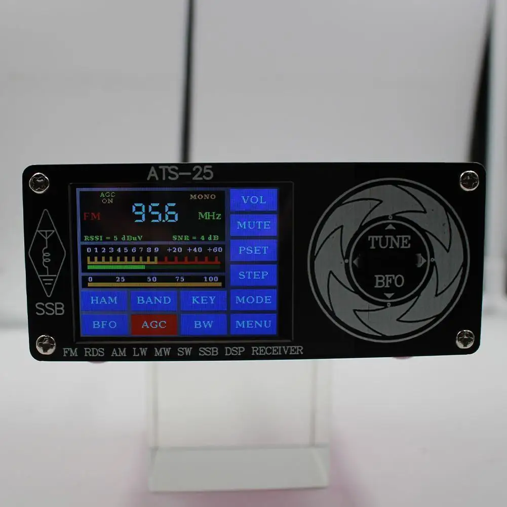 

2.4-inch Screen Si4732 Full-band Radio Receiver Aluminum FM SSBTYPE-C LW And Alloy Interface (MW And SW) B6H4