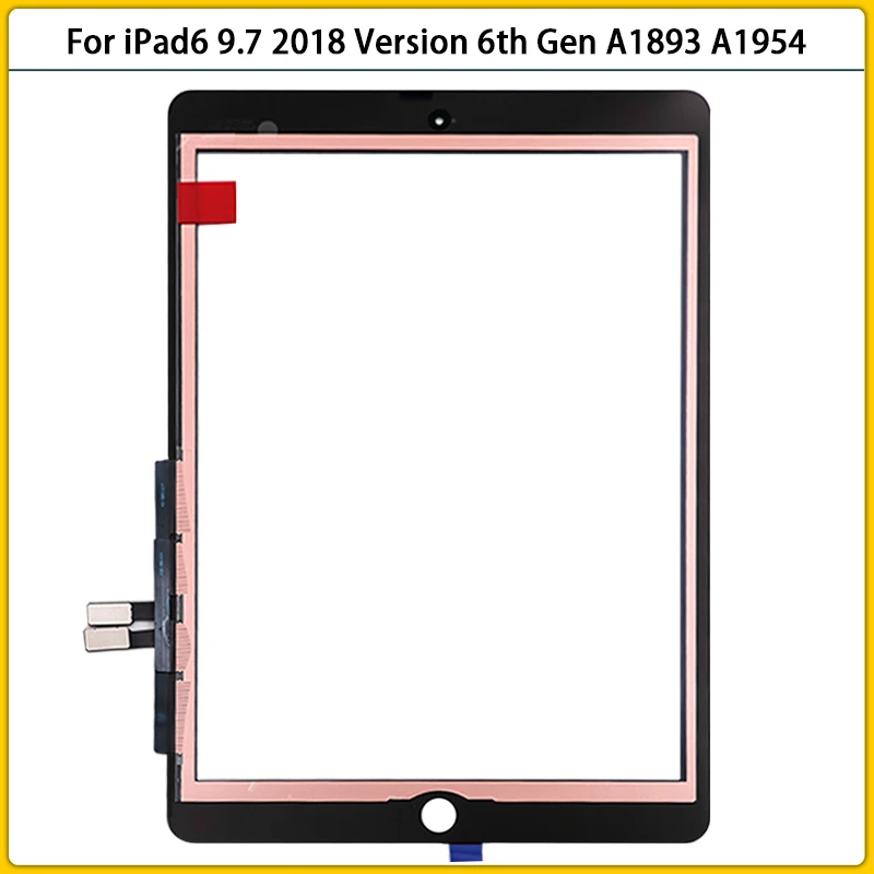 

Для iPad 6 9,7 (2018 версия) 6-го поколения A1893 A1954 Сенсорная панель Датчик дигитайзер ЖК Переднее внешнее стекло объектив экран Замена