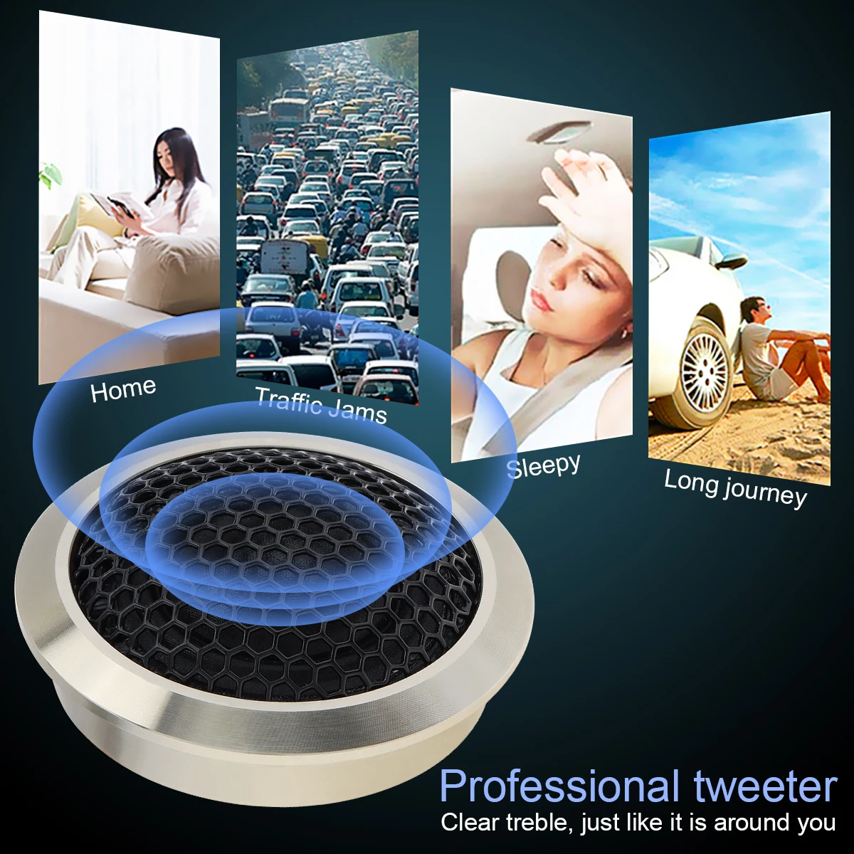 Универсальный автомобильный купольный мини динамик 2 шт. высокоэффективный