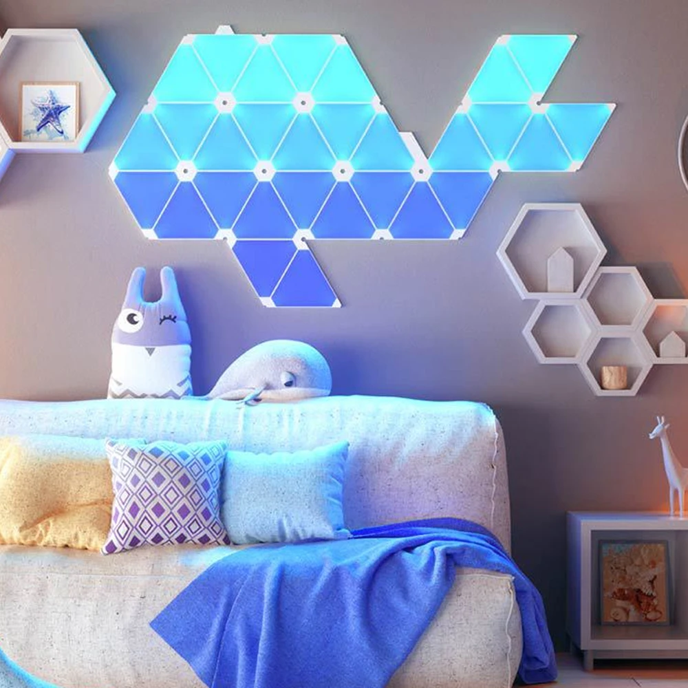 Новый оригинальный Nanoleaf Triangle Night Full Color Smart Odd светильник работает с Mijia Apple Homekit Google