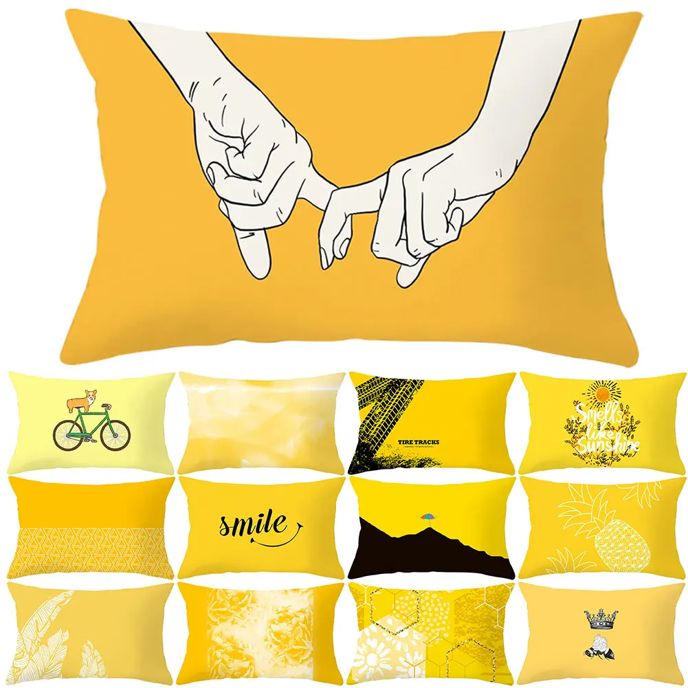 Мягкий чехол для подушки из полиэстера персикового цвета дома офиса дивана