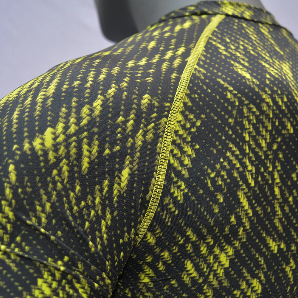 Рубашка для серфинга мужская с принтом короткий рукав сухая посадка топ UPF 50