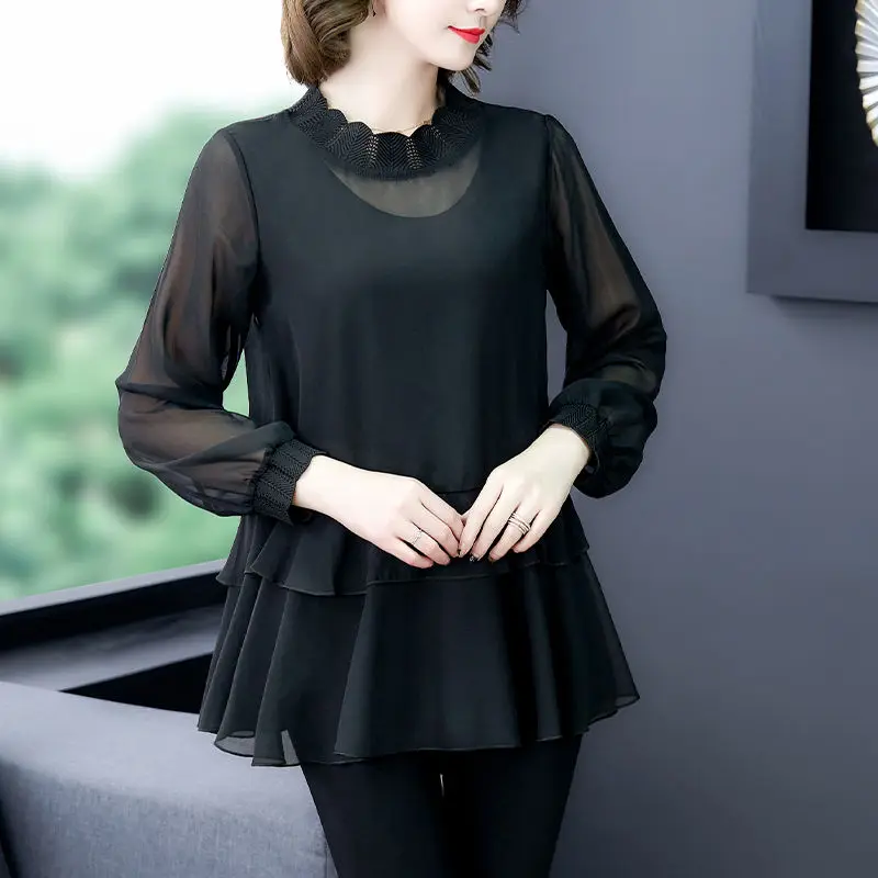 Женские блузки и рубашки элегантная белая рубашка с длинными рукавами