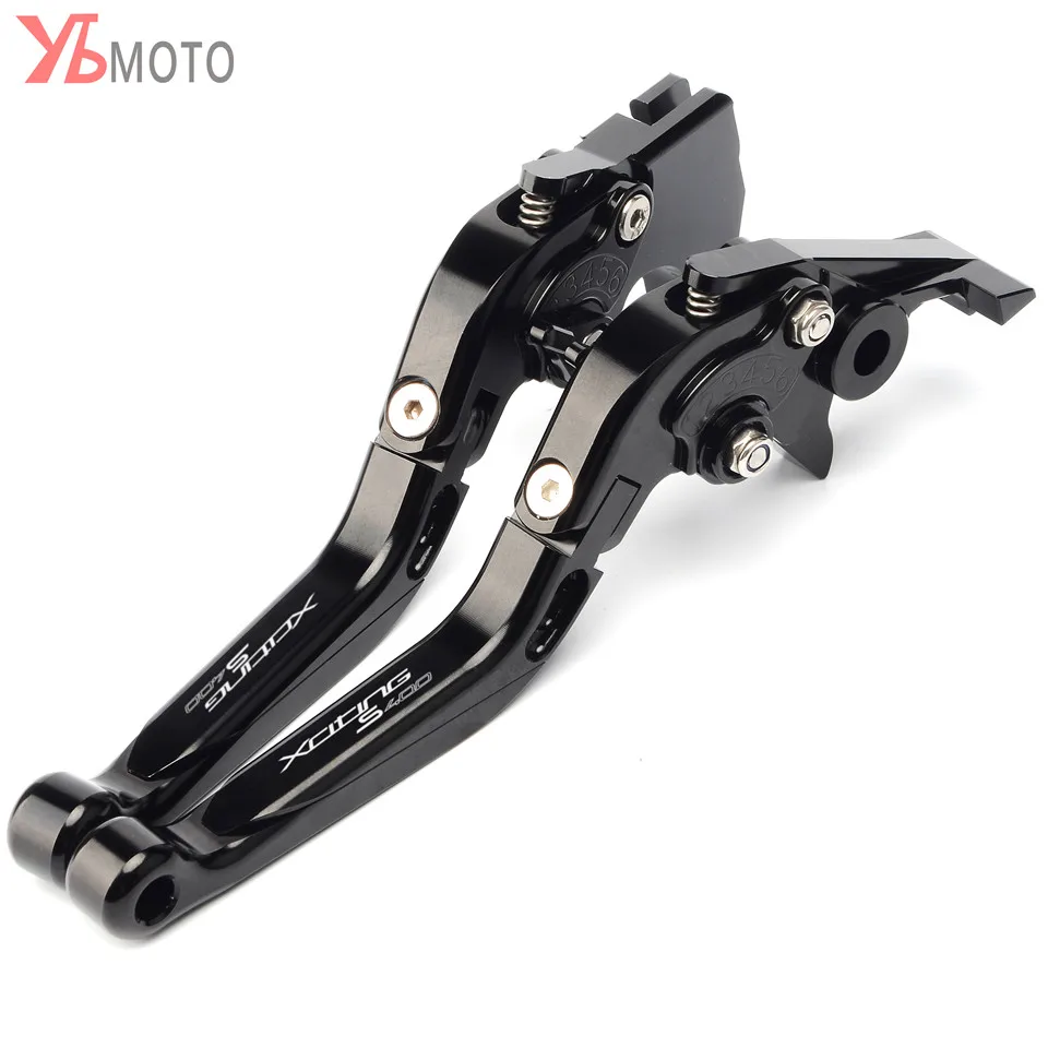 Top brand Motorcycle CNC Accessories Ajustable Clutch Brake Levers For KYMCO XCITINGS400 XCITING S 400 2017 2018 2019 with logo |