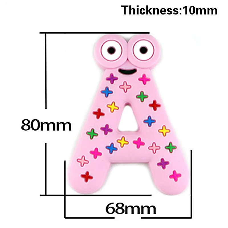 Baby Silicone Teethers BPA Free Food Grade ABC Tiny Rod Teething Necklace Shower Gifts Cartoon Teether Kid Toys | Мать и ребенок