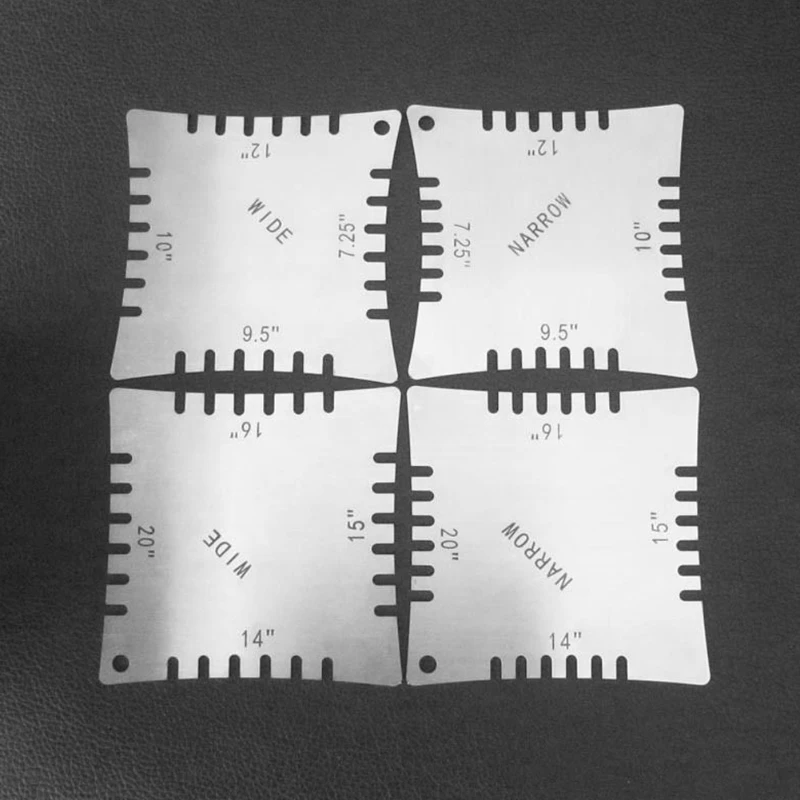 

4pcs Guitar Notched Radius Gauges Fingerboard Measuring Tools FOR Luthier Guitar Part Accessories