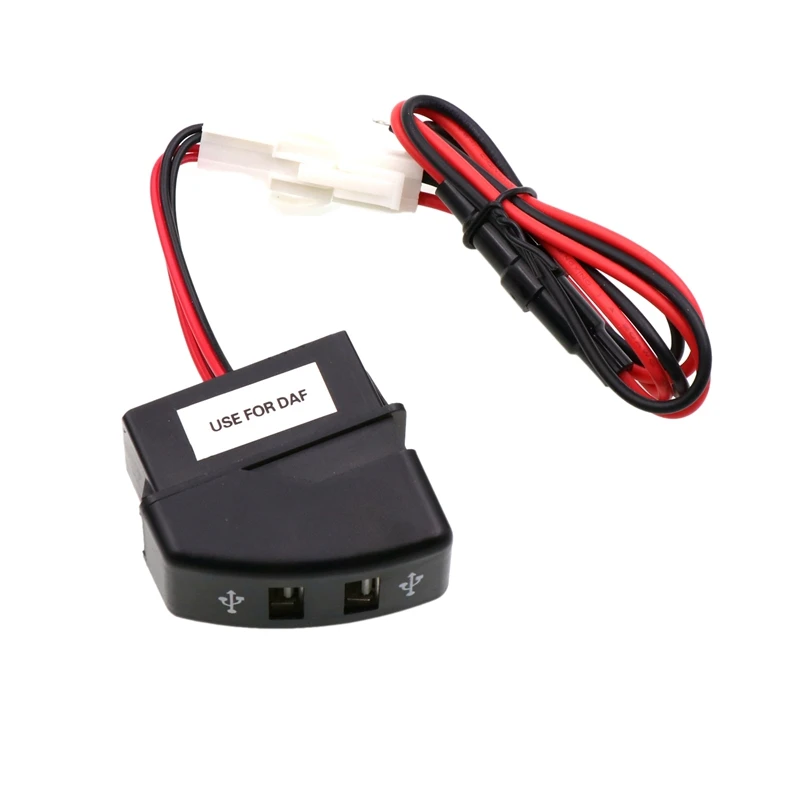 DC24V двойной USB Автомобильное зарядное устройство розетка для смартфона Ipad Iphone