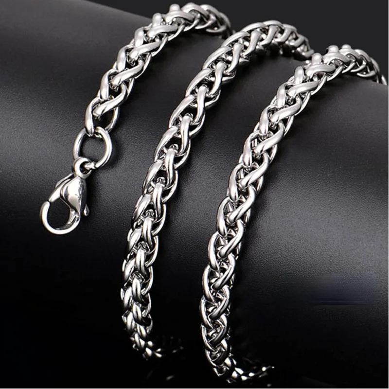 

316L Stainless Steel Keel Cuba Link Chain Necklace for Men Women Punk Choker Aesthetic Trendy Wholesale Free Shipping Width 6mm