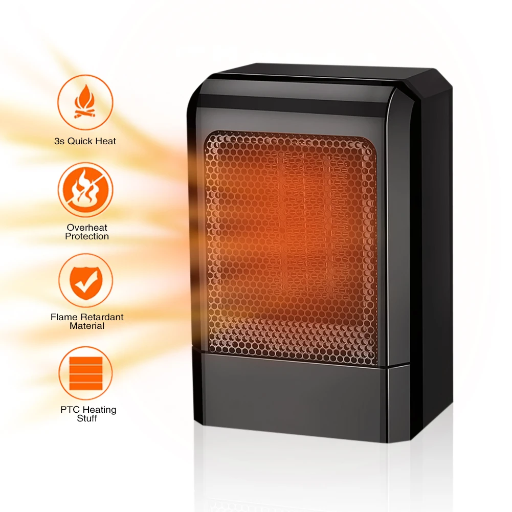 500 Вт мини электрический тепловентилятор PTC керамический персональный